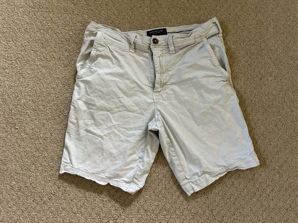 American Eagle Extreme Flex Khaki Chino Shorts